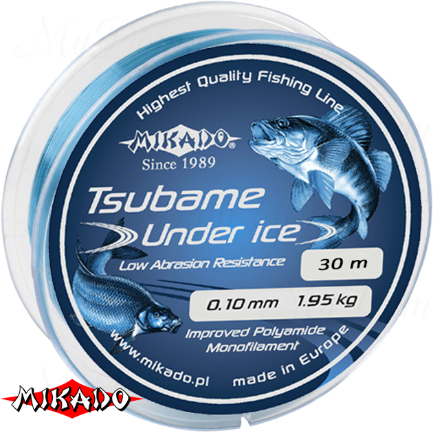 Леска мононить Mikado TSUBAME UNDER ICE 0,10 (30 м) - 1.95 кг.  уп.=10 шт., шт
