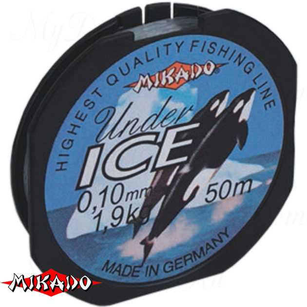 Леска мононить Mikado UNDER ICE 0,08 (50 м) - 1.20 кг.  уп.=10 шт., шт