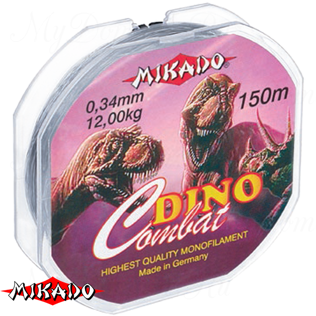 Леска мононить Mikado DINO COMBAT 0,12 (150 м) - 2.60 кг.  уп.=10 шт., шт
