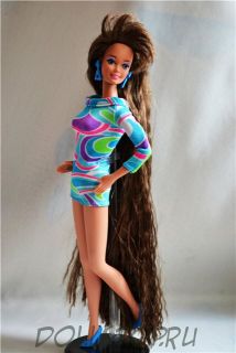 Винтажная кукла Брюнетка Барби "С волосами до пят" - Тоtally Hair Brunette Barbie doll 1991