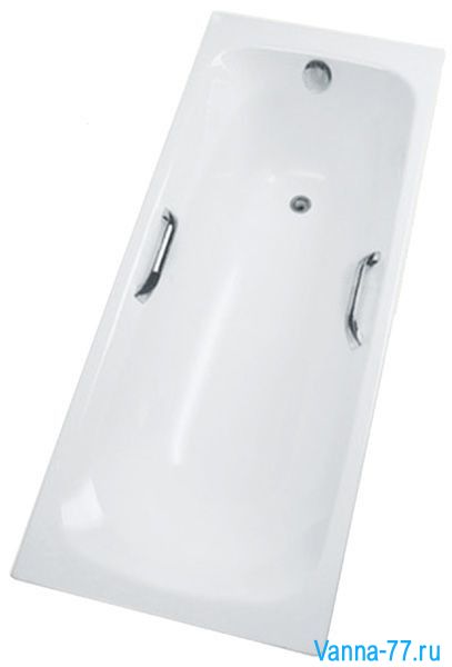 Ванна чугунная Лагуна-Люкс Silver 150х70 с ручками (углубенная)