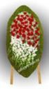 Элитный траурный венок из живых цветов №71, РАЗМЕР 100см,120см,140см,170см