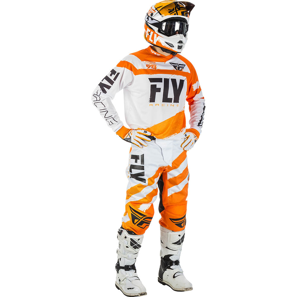 Fly - 2018 F-16 комплект джерси и штаны, оранжево-белый