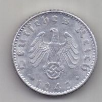 50 пфеннигов 1943 г. D. AUNC. Германия