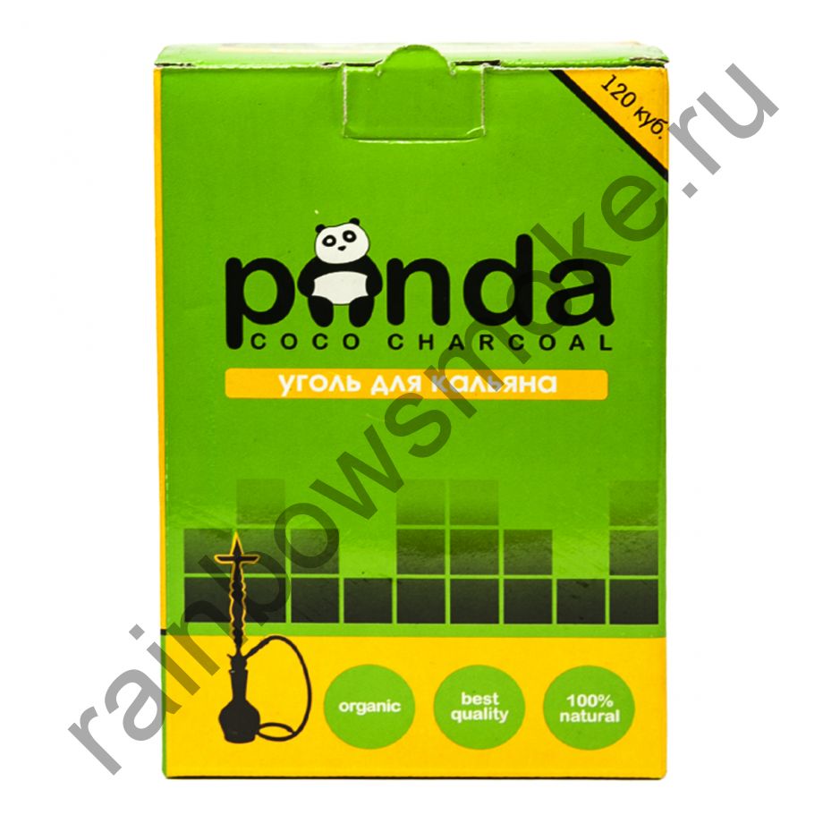 Уголь для кальяна  Panda Green Flat (120 шт)