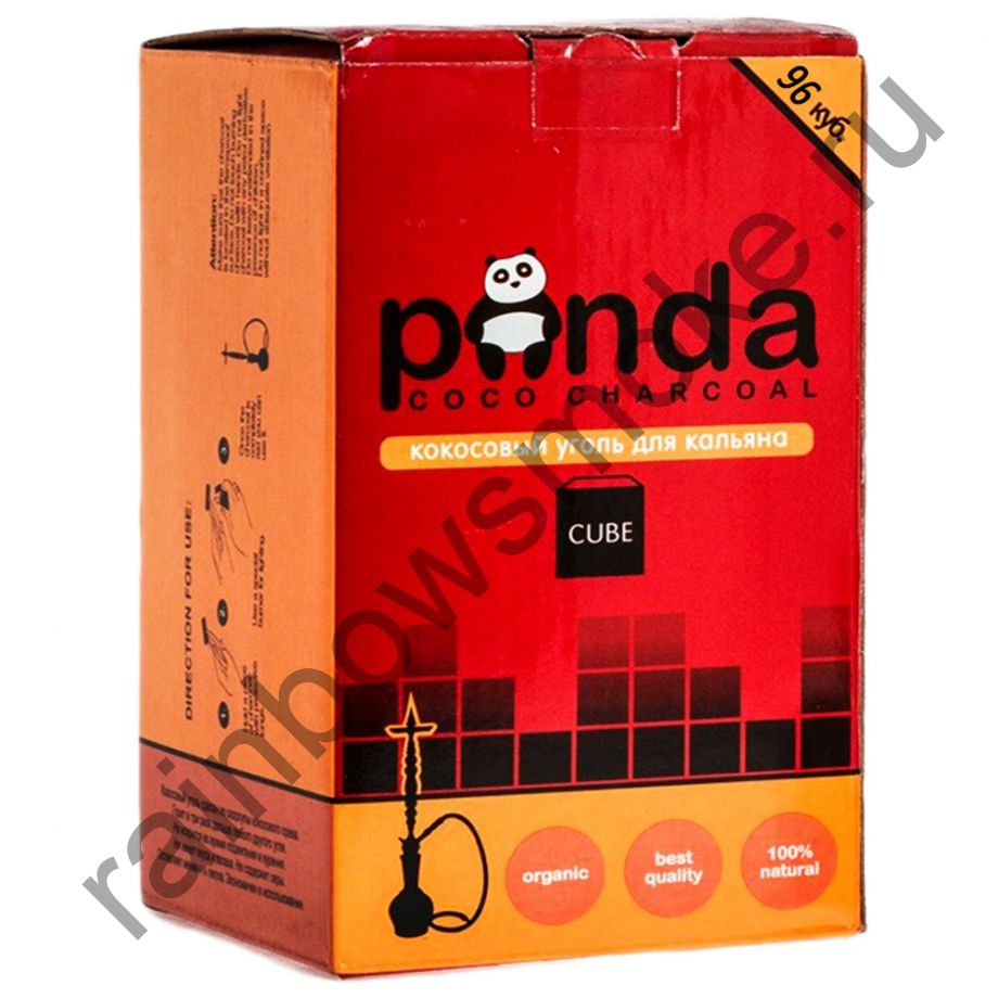 Уголь для кальяна Panda Red Cube (96 шт)