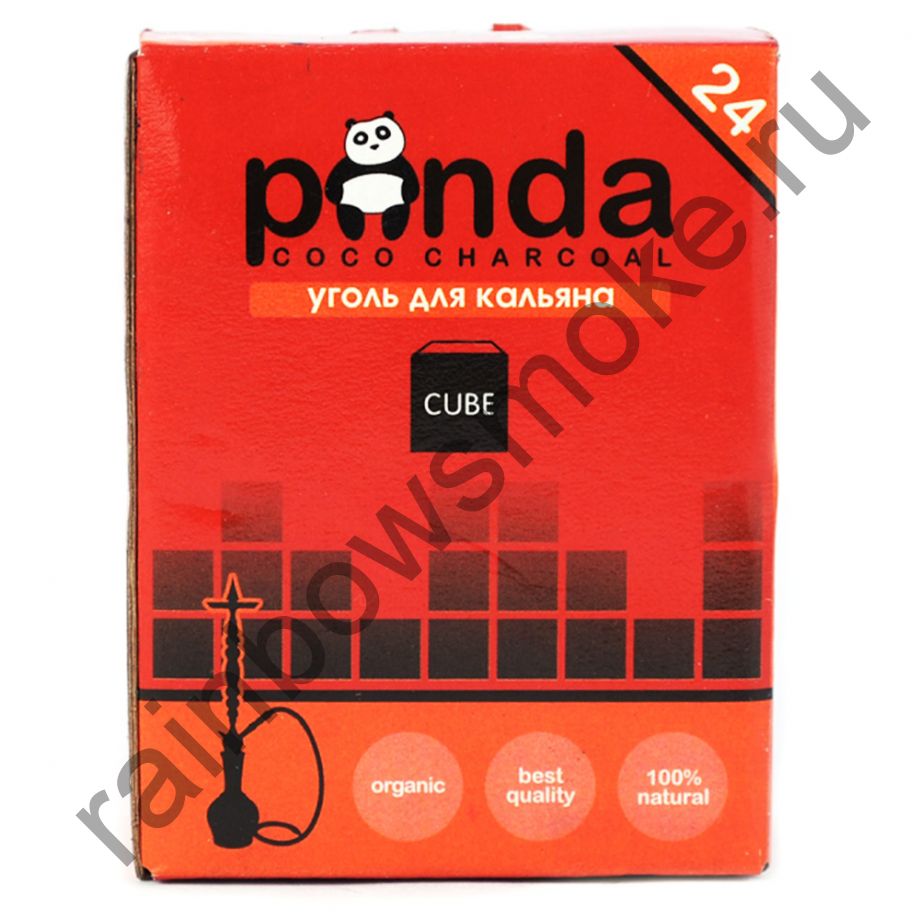 Уголь для кальяна Panda Red Cube (24 шт)