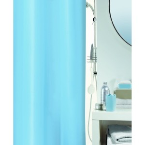 Штора для ванной комнаты Ricco, голубой, 180 x 200 см