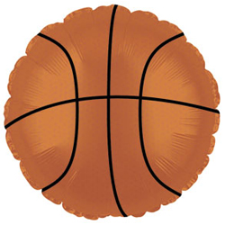 Баскетбольный мяч шар фольгированный с гелием