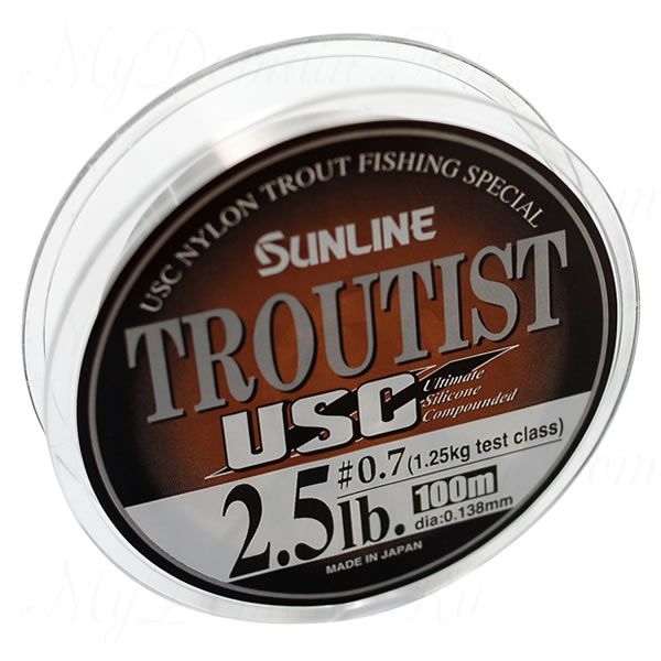 Леска монофильная Sunline TROUTIST USC, цвет Natural Brown, 0.148 мм (1.5 кг) (100 м)