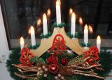 Рождественская горка 7 свечей деревянный