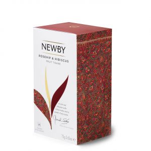 Чай травяной Шиповник и Гибискус в пакетиках Newby Rosehip and Hibiscus Fruit Tisane - 25 шт (Англия)