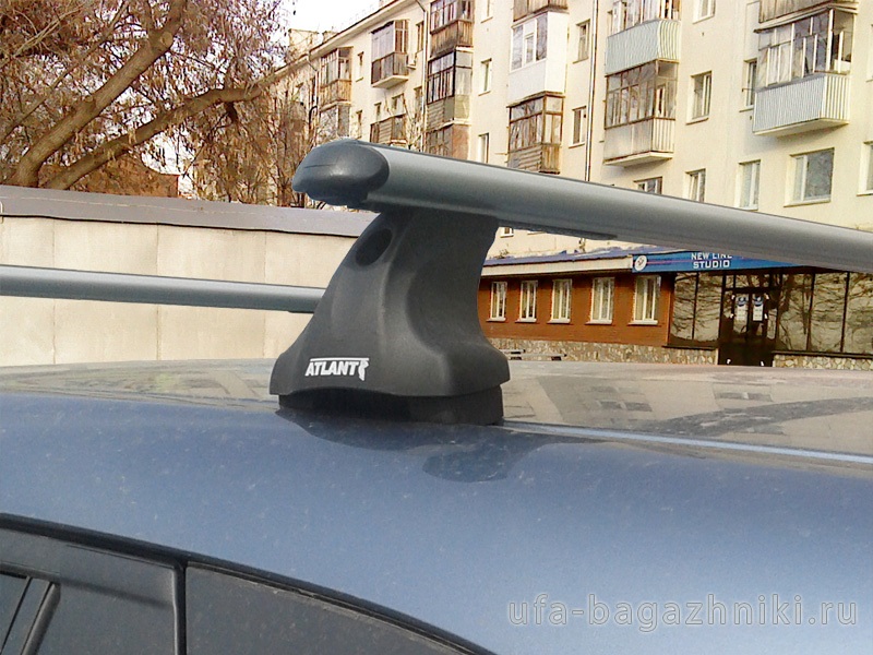 Багажник на крышу Mazda CX-5, Атлант, аэродинамические дуги, опора E