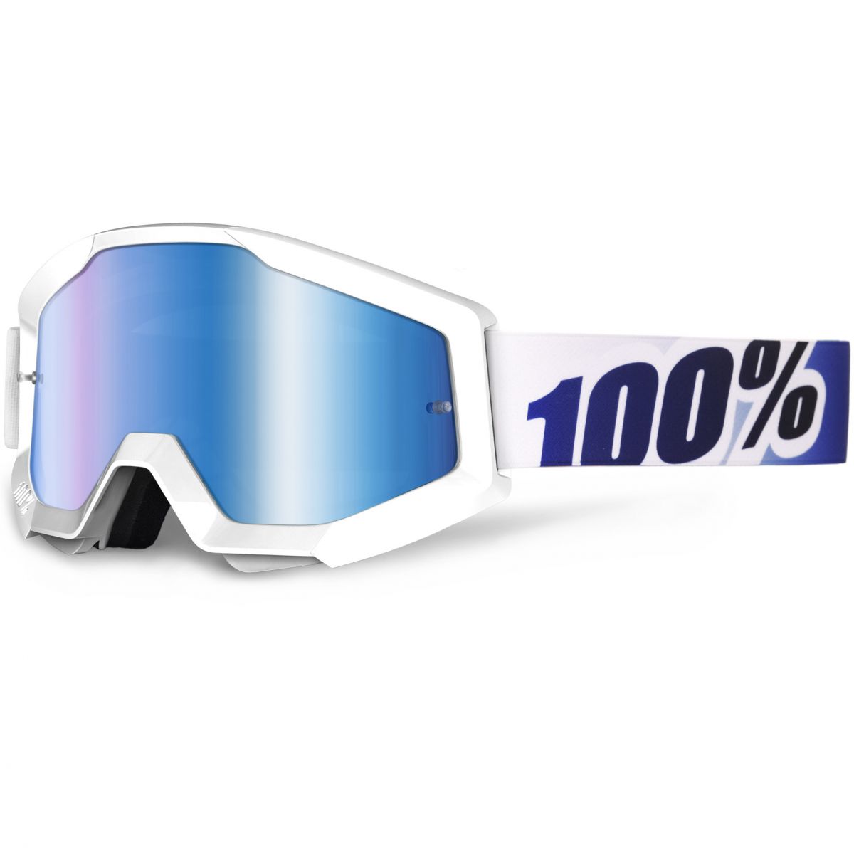 100% - Strata Ice Age очки, линза зеркальная, синяя