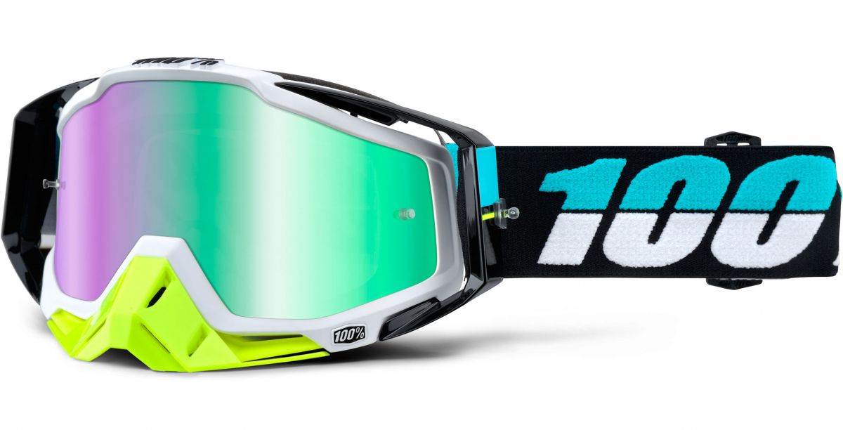 100% - Racecraft St Barth очки, линза зеркальная, зеленая
