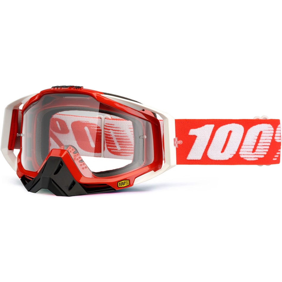 100% - Racecraft Fire Red очки, прозрачная линза