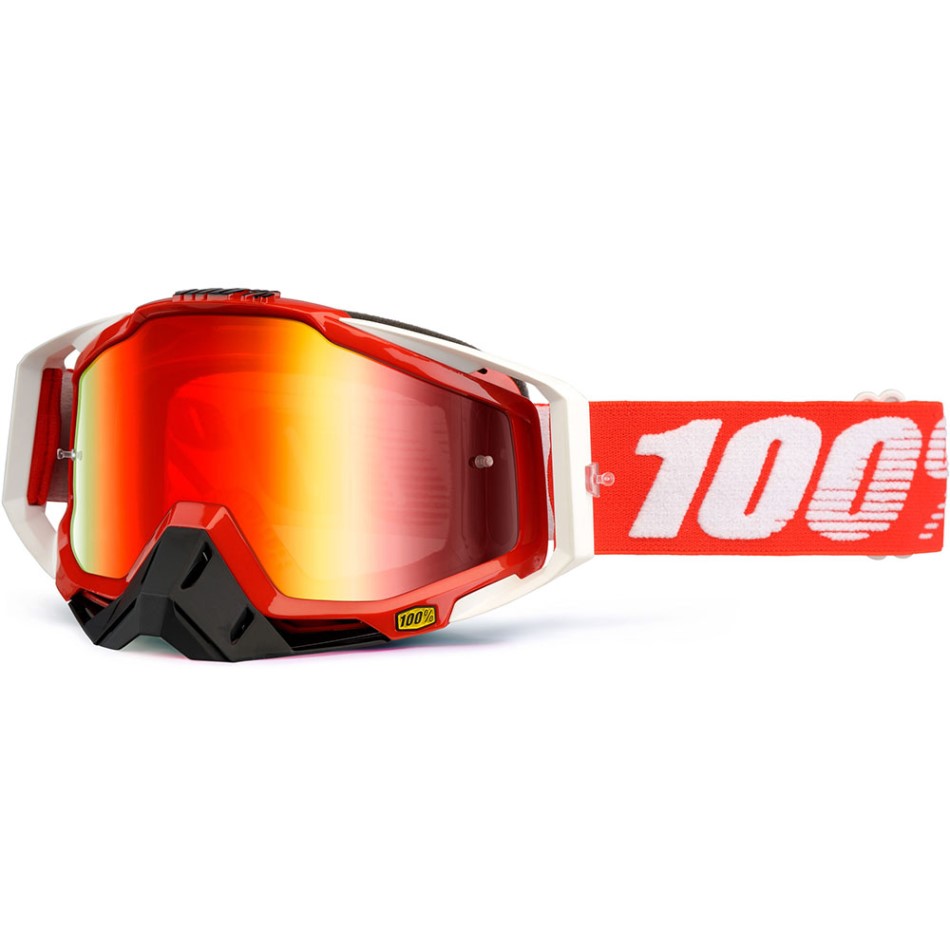 100% - Racecraft Fire Red очки, линза зеркальная, красная