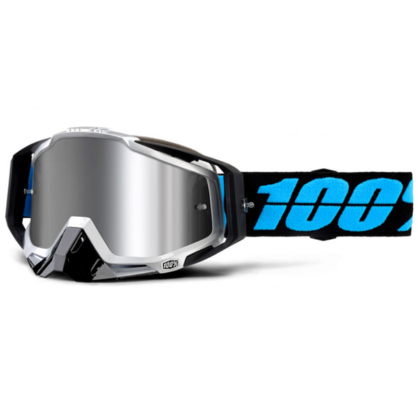 100% - Racecraft Plus Daffed Silver Mirrored Lens, очки