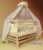 Кровать для новорожденных Фанки Литл №3 с поперечным маятниковым механизмом