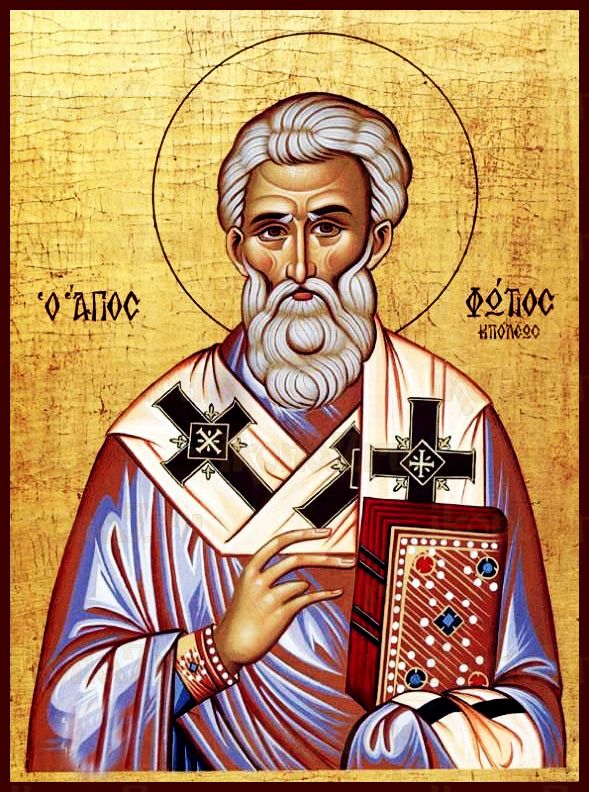 Фотий Константинопольский (рукописная икона)
