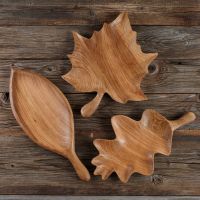 Набор деревянных тарелок Осень