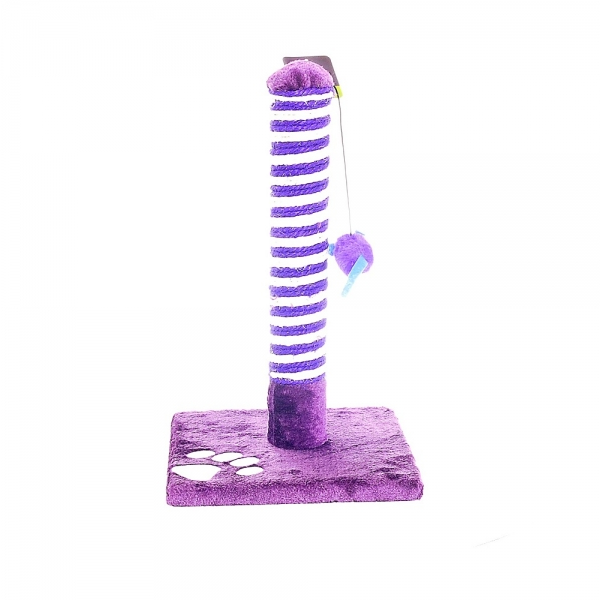 Когтеточка Papillon Эко-столбик фиолетовая для кошек 25х25х43см