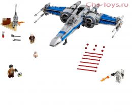 Конструктор PRCK Звездные войны Истребитель X-Wing Сопротивления 35006 (75149) 752 дет