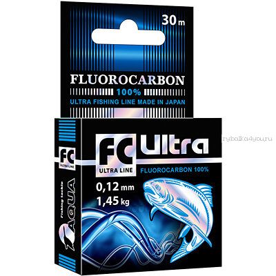 Леска флюрокарбон Aqua FC Ultra fluorocarbon 30 м