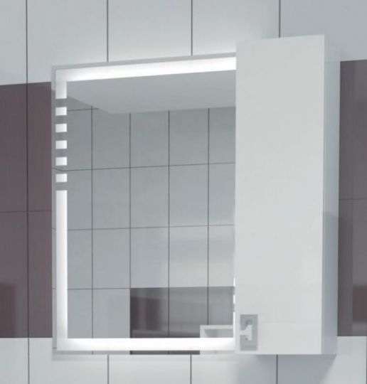 Навесной шкаф-зеркало Acqusto 600 (Аквисто) 60х70 ФОТО