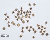 Логотип "Снежинки золото елочки", 25 штук SZ-08