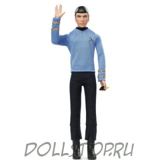 Коллекционная кукла Барби Помощник Капитана Спок  Стар Трек - Barbie Star Trek 50th Anniversary Spock Doll