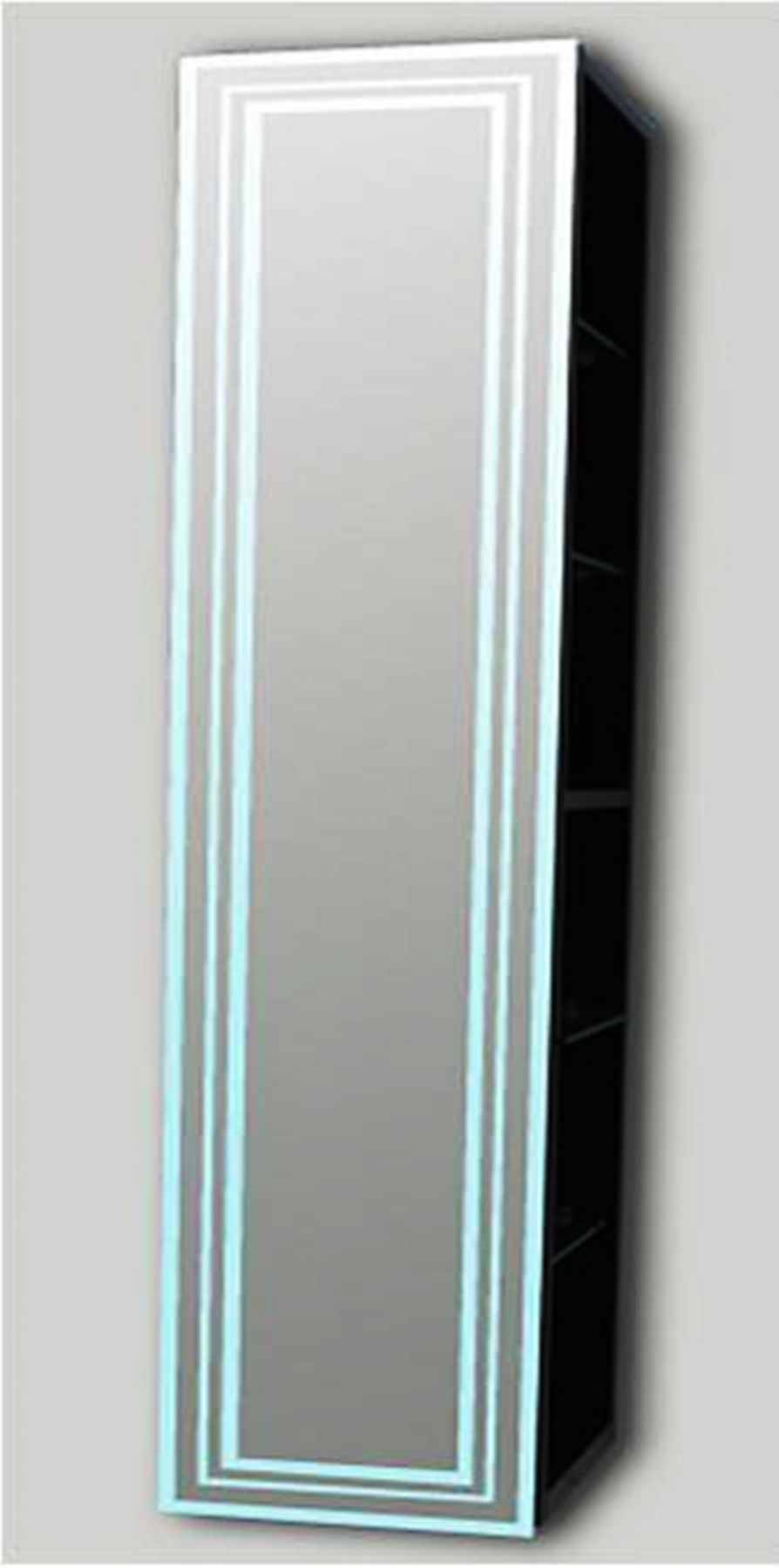 Узкий зеркальный шкаф-пенал Valente Eletto (Элетто) 23х26 схема 1