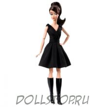 Коллекционная кукла Барби Классическое черное платье  Брюнетка - Classic Black Dress Barbie Doll (Brunette)
