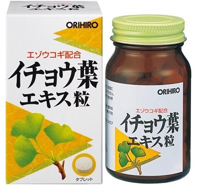 ORIHIRO Экстракт Гинкго билоба + Элеутерококк (240 гранул)