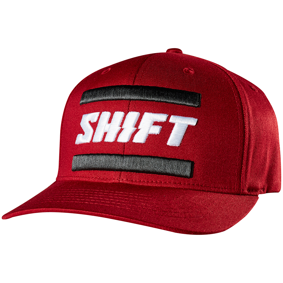 Shift - 2018 3Lack Label Flexfit бейсболка, темно-красная