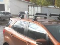Багажник на крышу Ford Ecosport, Lux, аэродинамические дуги (53 мм)
