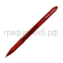 Ручка шариковая Pentel BK417 Wow матовый корпус красная