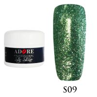 Гель Star Shine №9 (зеленый) Adore Professional, 5 мл