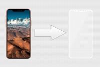 Защитное стекло Ainy Full Screen Cover для Apple iPhone X 0.33мм белое