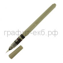 Ручка-кисть Pentel Brush Pen для каллиграфии черная пигментные чернила большая XFP6L
