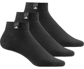 Носки 3 пары чёрные Adidas Performance Thin Ankle Socks AA2484
