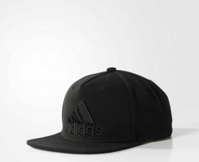 Бейсболка чёрная Adidas Flat Brim Logo Cap S97604