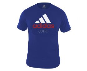 Футболка Adidas сине-белая Community T-Shirt Judo ADICTJ