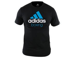 Футболка чёрно-синяя Adidas Community T-Shirt Boxing  ADICTB