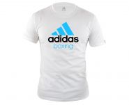 Футболка бело-синяя Adidas Community T-Shirt Boxing  ADICTB