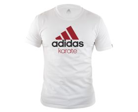 Футболка бело-красная Adidas Community T-Shirt Karate ADICTK
