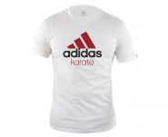 Футболка бело-красная Adidas Community T-Shirt Karate ADICTK