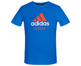 Футболка сине-оранжевая Adidas Community T-Shirt Karate ADICTK