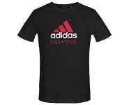 Футболка чёрно-красная Adidas Community T-Shirt Taekwondo ADICTTKD
