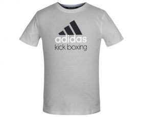 Футболка серо-чёрная Adidas Community T-Shirt Kickboxing ADICTKB